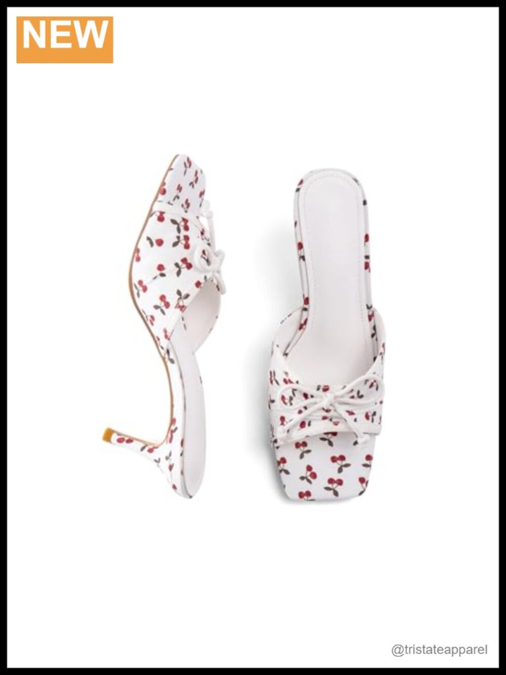 Kitten Heels Open Square Toe Backless Mules Bow Satin Heeled Sandals
